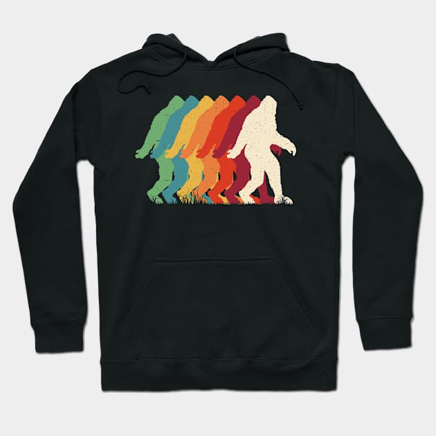 Bigfoot Retro Hoodie by Tesszero